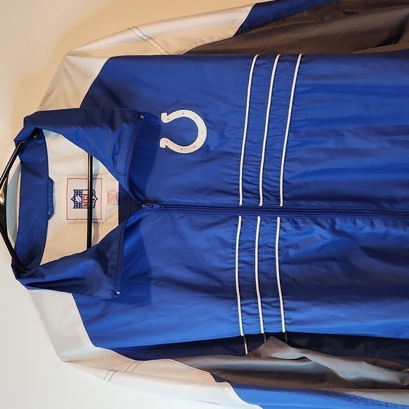 Vintage Indianapolis Colts NFL Team Apparel SI Windbreaker Full Zip Size XXL NWT - Picture 4 of 12